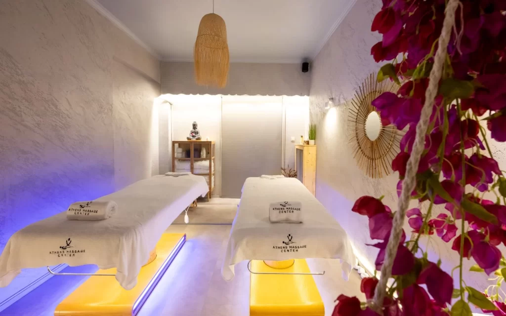 bohemian style massage room at athens massage center massage studio spa 2